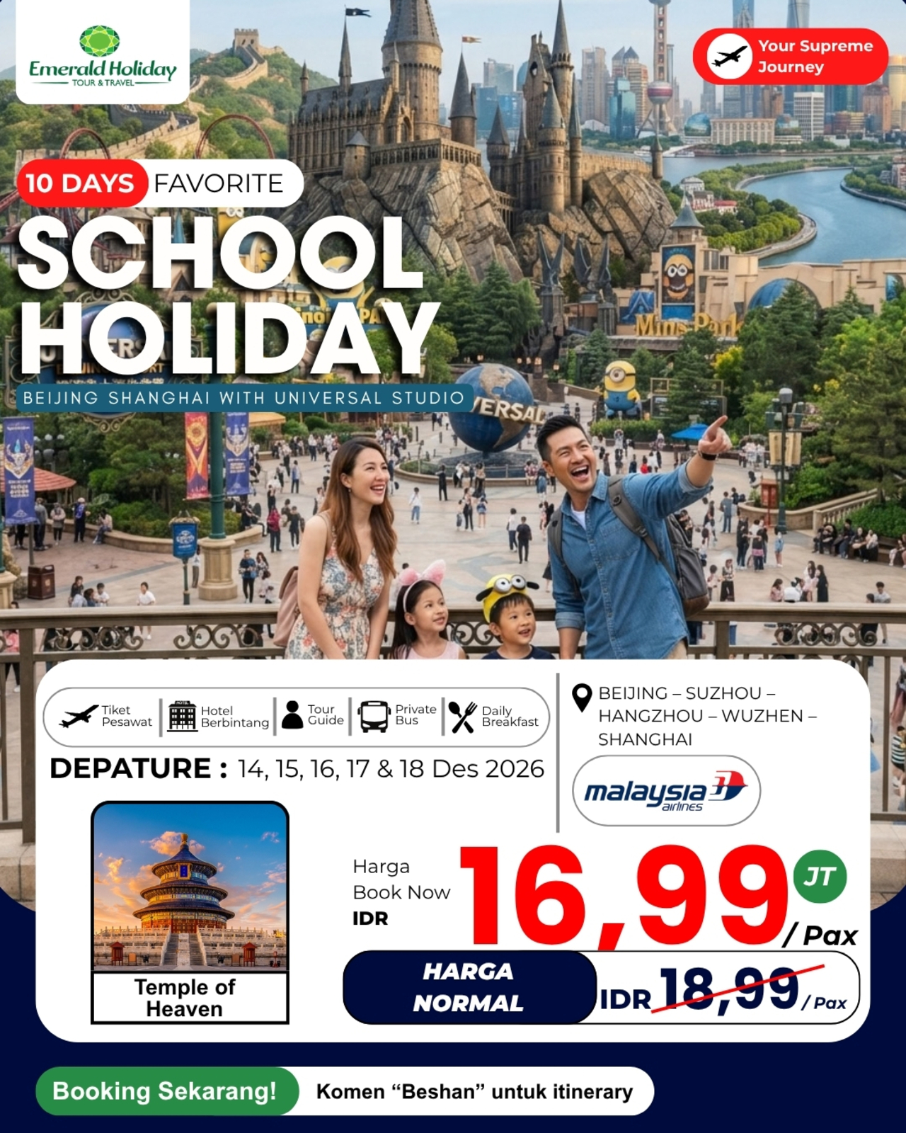 8D BEIJING UNIVERSAL STUDIO 14,15,16,17 & 18 DES 26